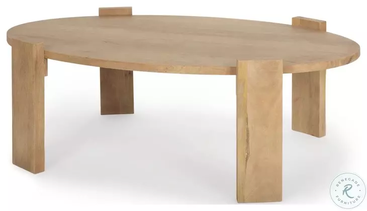 Evelyn Light Brown Oblong Occasional Table Set