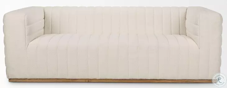 Ricciardo Cream Boucle 87" Sofa