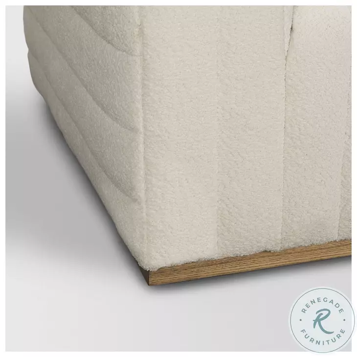 Ricciardo Cream Boucle 87" Sofa