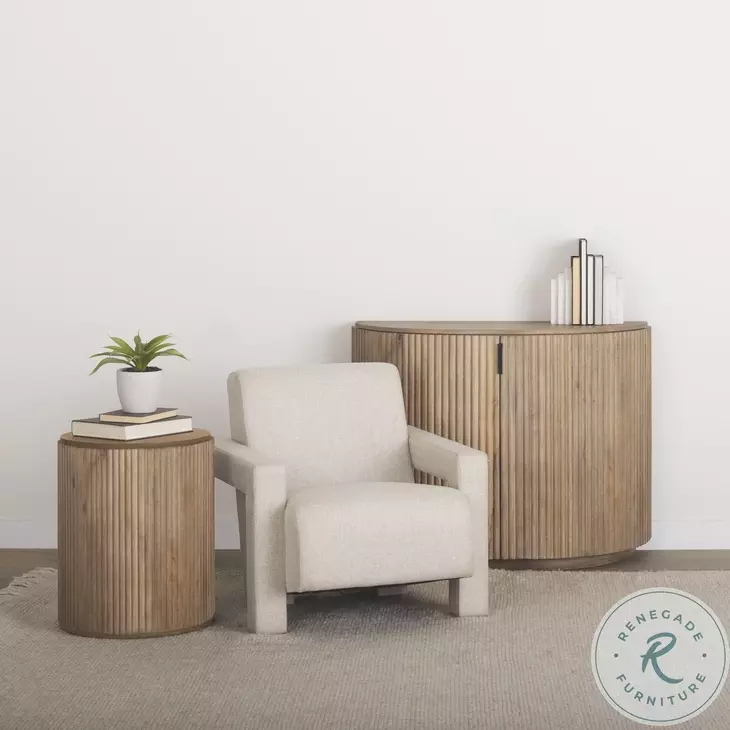 Sovereign Oatmeal Upholstered Accent Chair