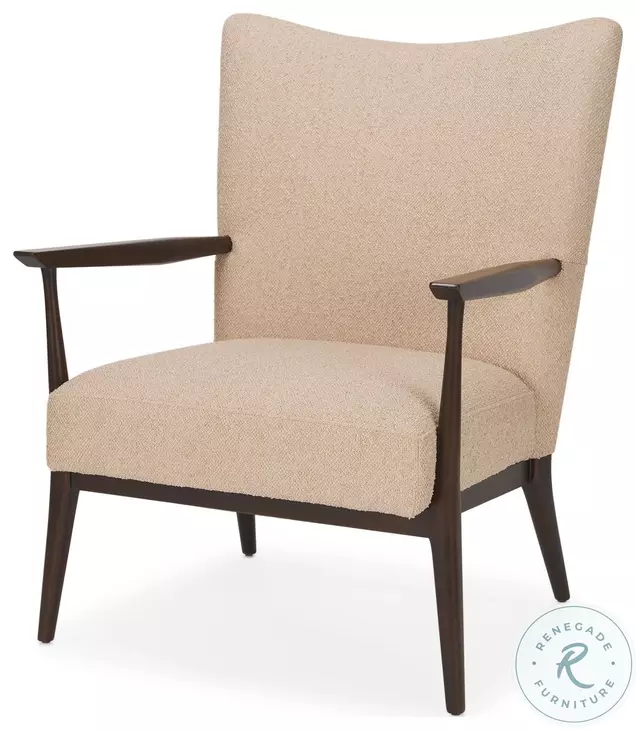 Argent Beige Boucle Accent Chair