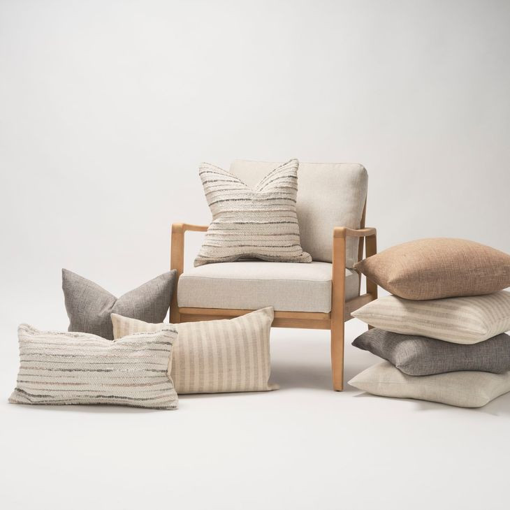 Jace Cream and Beige Decorative Pillow Cover