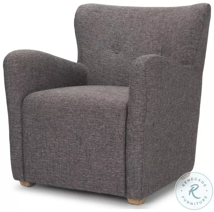 Dunstan Gray Twill Fabric Accent Chair