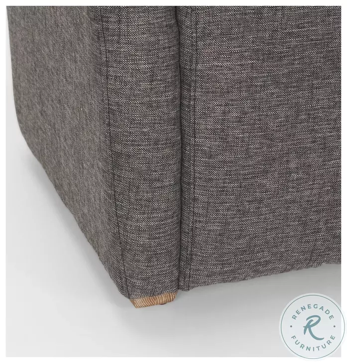 Dunstan Gray Twill Fabric Accent Chair