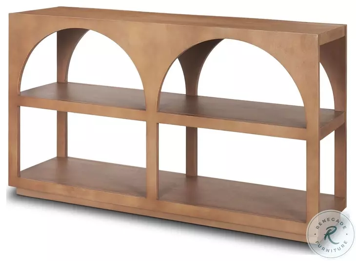 Bela Medium Brown Arched Small Console Table