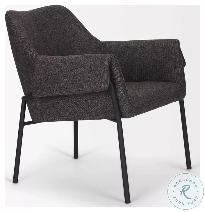 Brently Gray Fabric Accent Chair