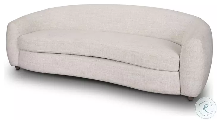 Valentina Oatmeal Curved Sofa