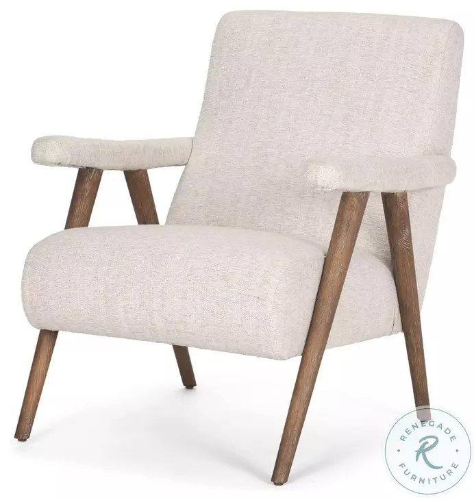 Nico Oatmeal Fabric Accent Chair