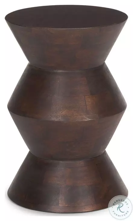 Odessa Dark Brown Accent Table