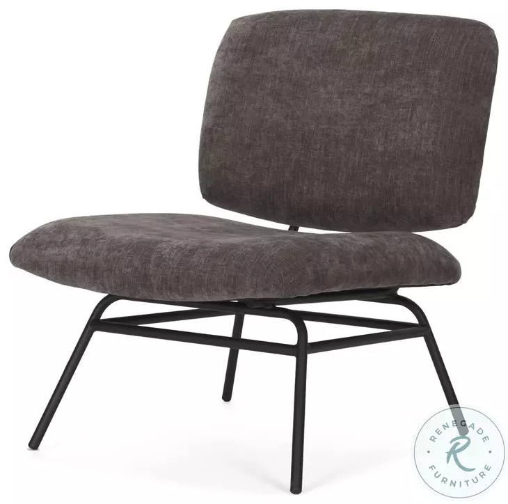 Nora Charcoal Fabric Accent Chair
