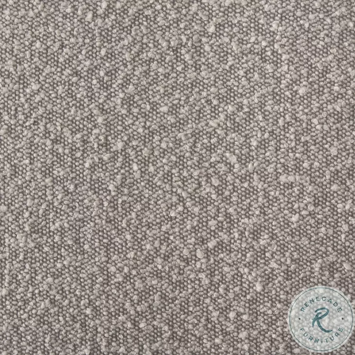 Gianna Taupe Boucle Fabric Open Back Accent Chair