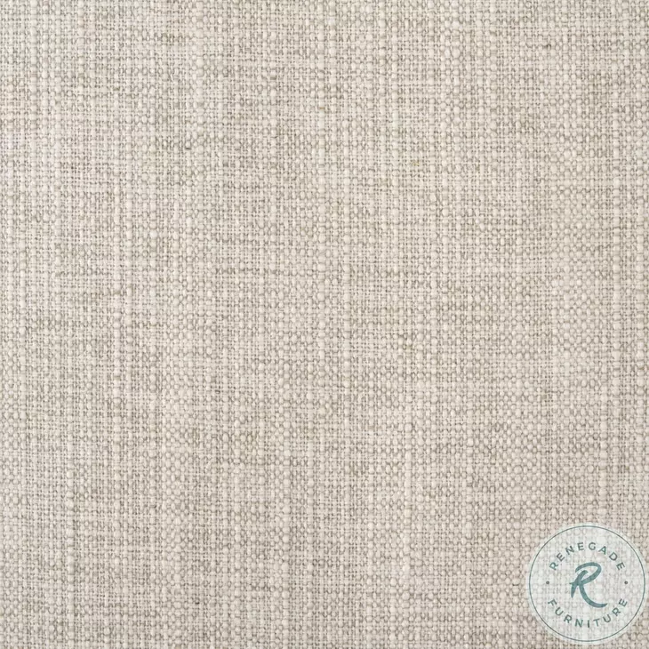 Gianna Oatmeal Fabric Open Back Accent Chair