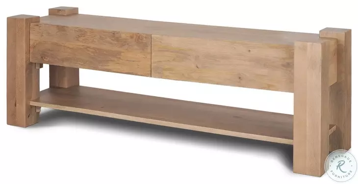 Beth Light Brown Wood Media Console