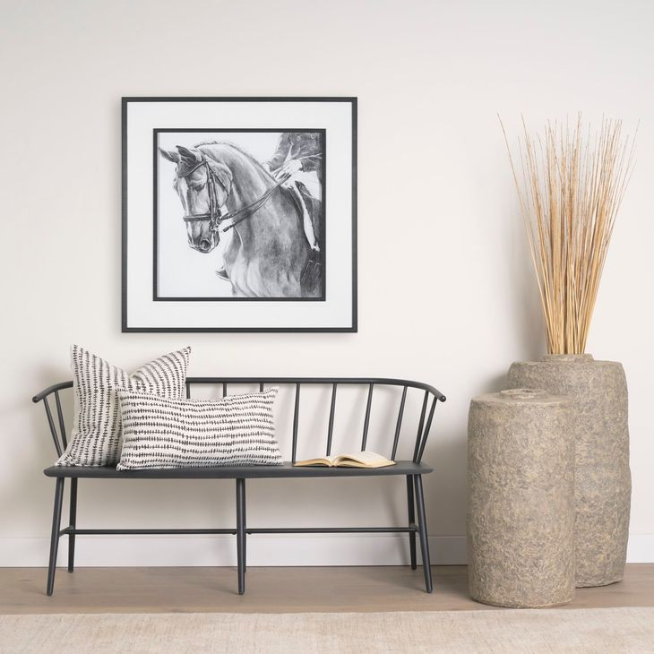 Jenna Cream and Black Lumbar Decorative Pillow Cover