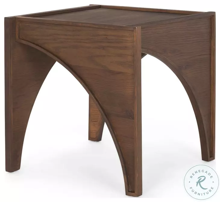 Laraya Medium Brown Wood End Table