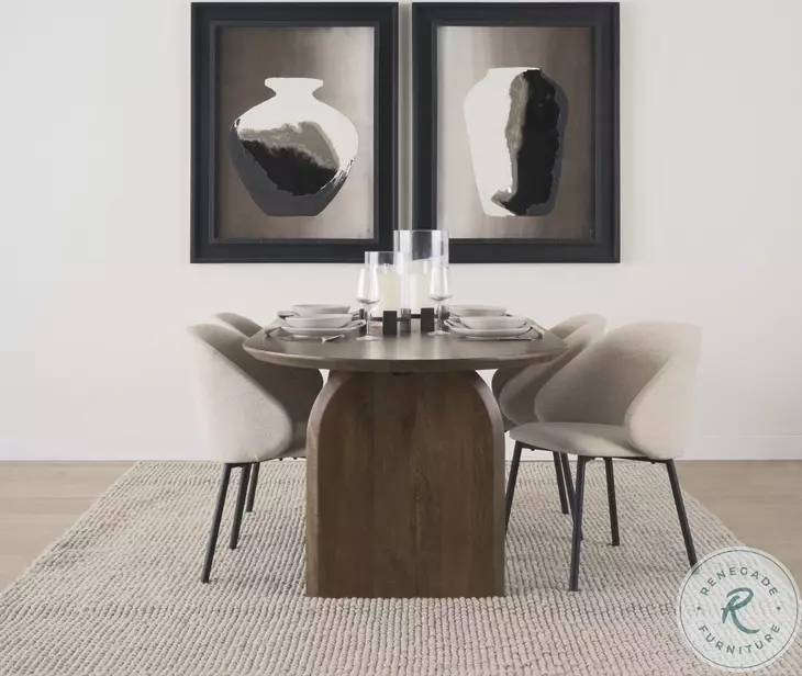 Shannon Oatmeal Fabric Dining Chair