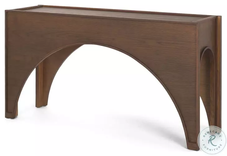 Laraya Medium Brown Wood Arched Console Table