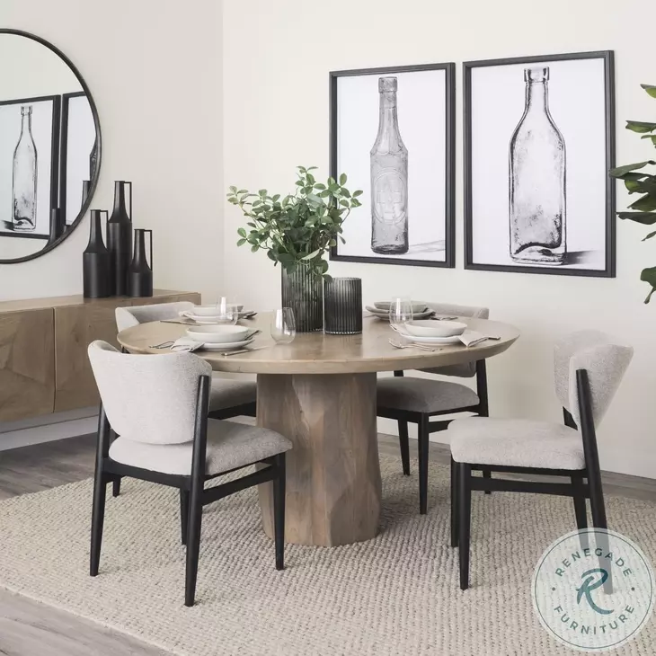 Cline Gray Fabric Dining Chair