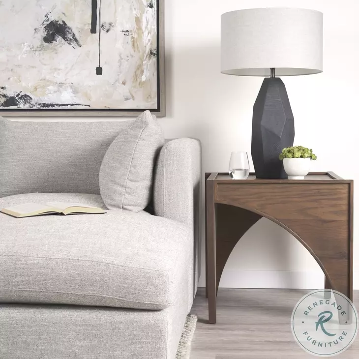 Laraya Medium Brown Wood End Table