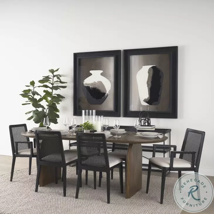 Trey Glass And Black Metal Console Table