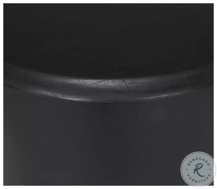 Riya Black Solid Wood Stool