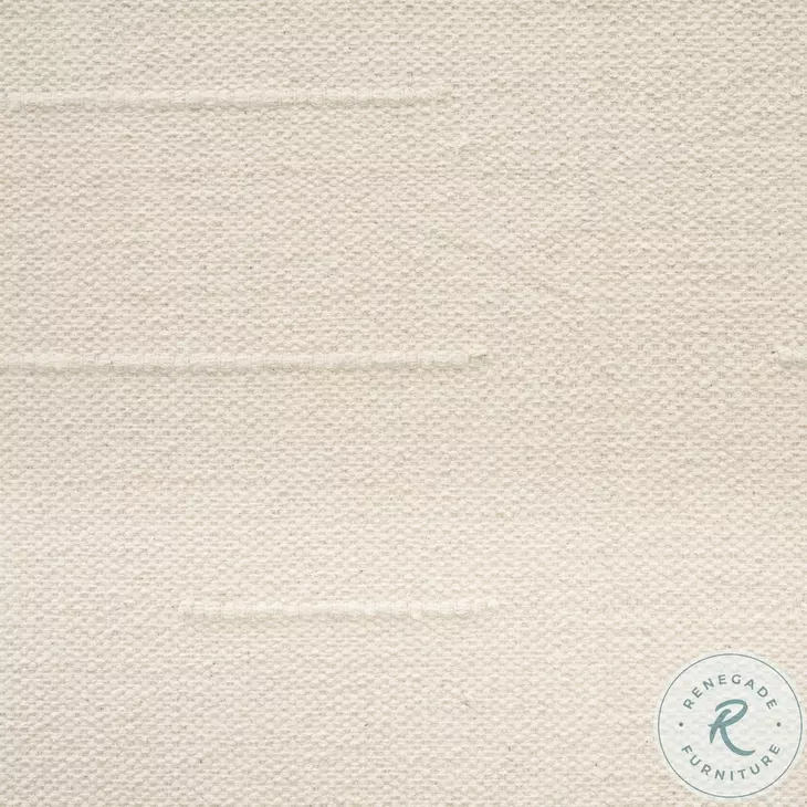 Shae Oatmeal Fabric Ottoman