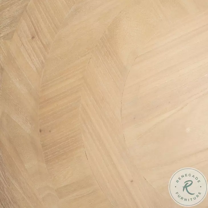 Taylin Light Brown Wood Round Coffee Table