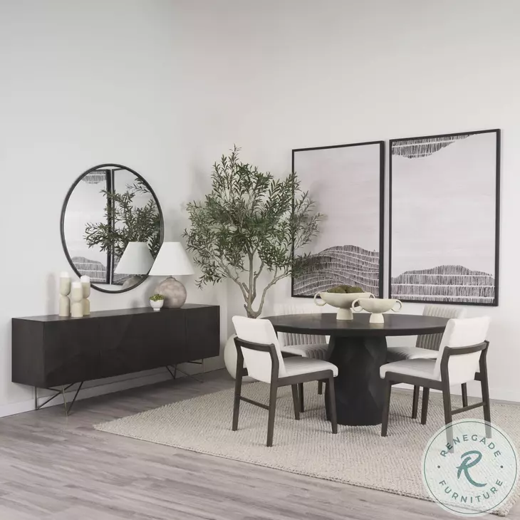 Tahoe Cream And Dark Brown Wood Dining Chair