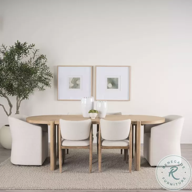 Sondra Oatmeal Performance Fabric Dining Club Chair From Mercana ...