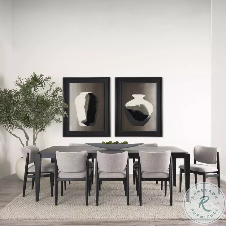 Cline Gray Fabric Dining Chair