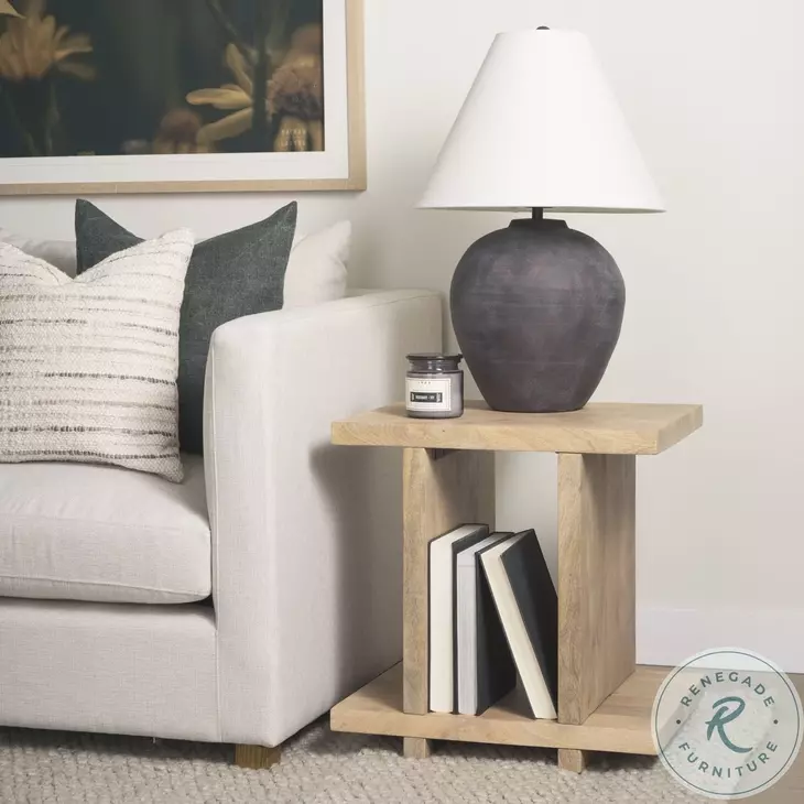Nohr Light Brown Accent Table