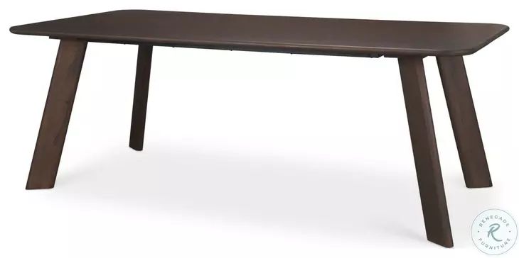 Welborn Dark Brown Wood Rectangular 84" Dining Table