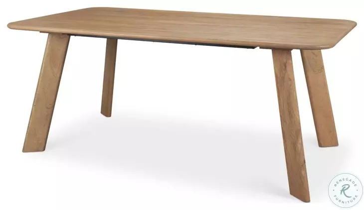 Welborn Light Brown Wood Rectangular 72" Dining Table