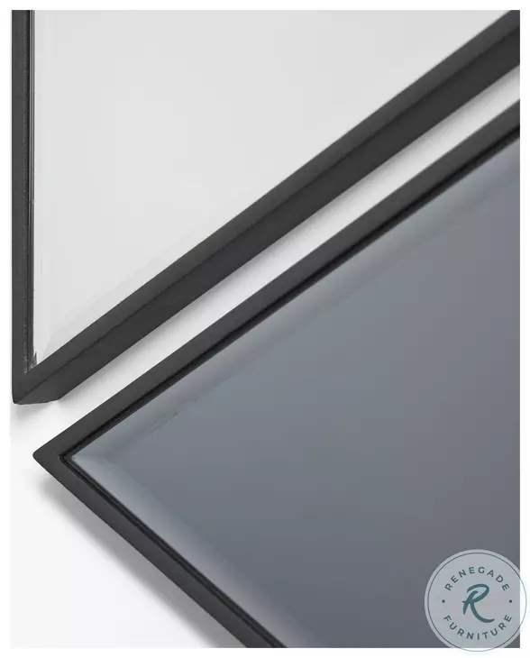 Lennox Black Geometric Mirror Set Of 3