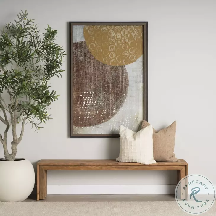 Tahira Brown Rectangular Bench