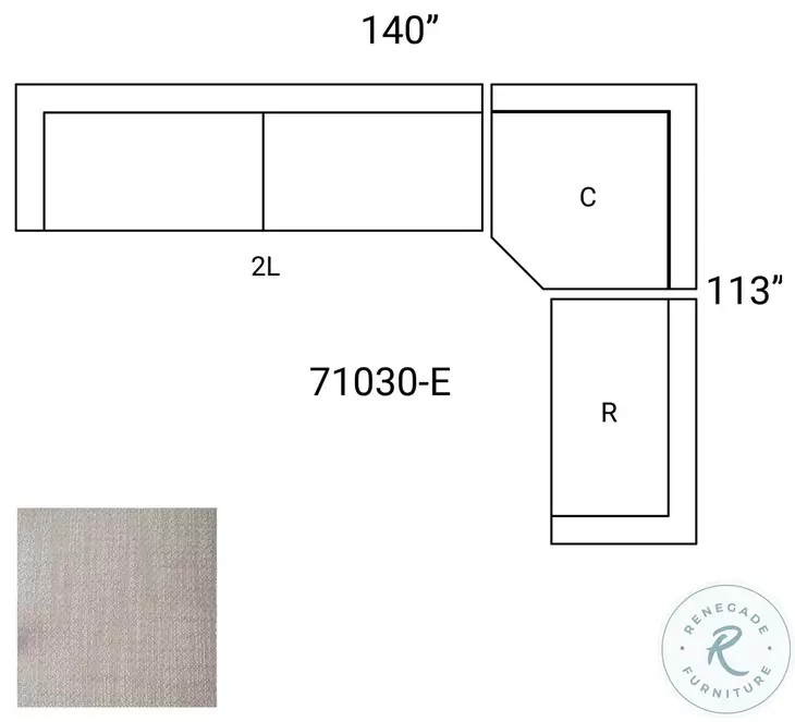 Warner Gray 4 Piece Sectional