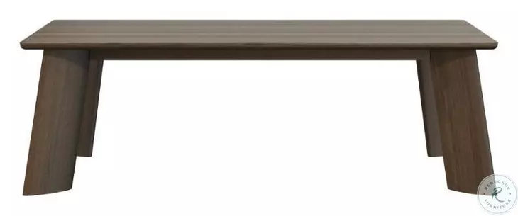 Jonan Dark Brown Wood Rectangular Dining Table
