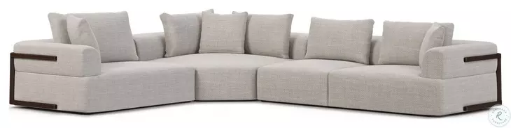 Warner Gray 3 Piece RAF Sectional