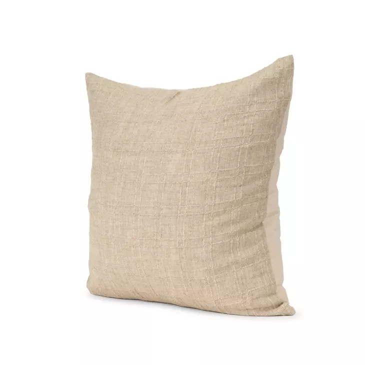 Jeren Beige Decorative Square Pillow Cover