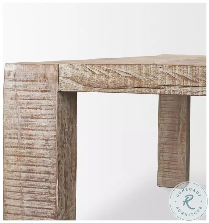 McArthur Whitewash Reclaimed Wood 84" Dining Table