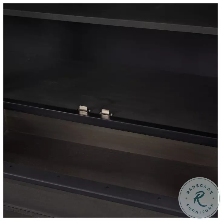 Gehry Dark Brown Metal 4 Cabinet Door Sideboard