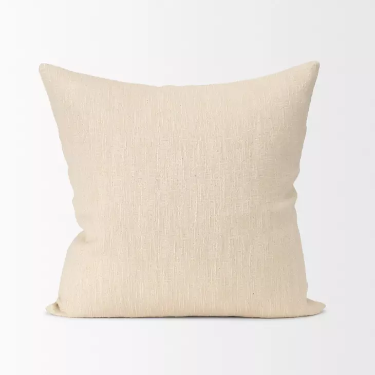 Jenner Cream Decorative Square Pillow Cover