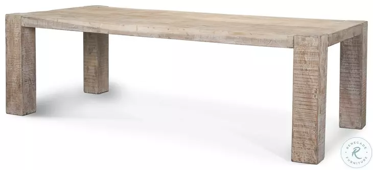 McArthur Whitewash Reclaimed Wood 94" Dining Table