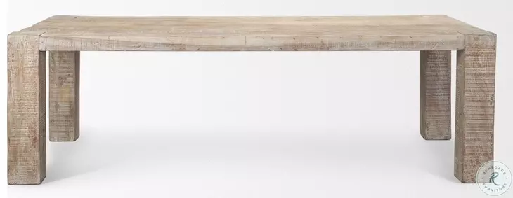 McArthur Whitewash Reclaimed Wood 94" Dining Table