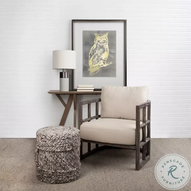 Skylar Cream Fabric Accent Chair