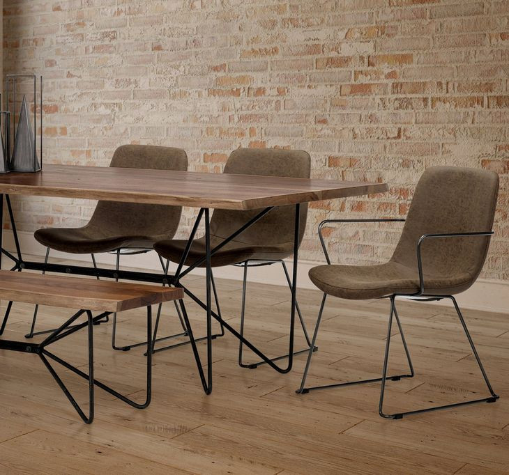 Sawyer II Brown Upholstered Dining Chair