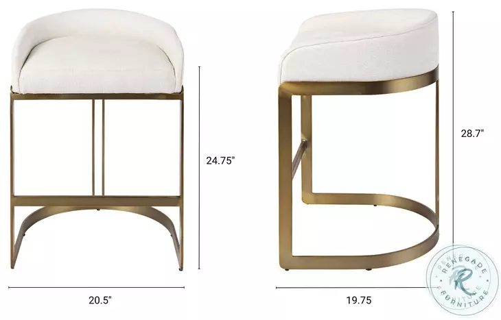 Hollyfield Fabric Counter Height Stool