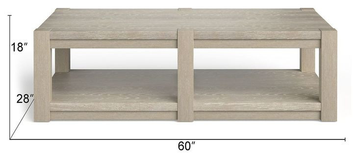 Gatehouse Calico Gray Rectangular Cocktail Table