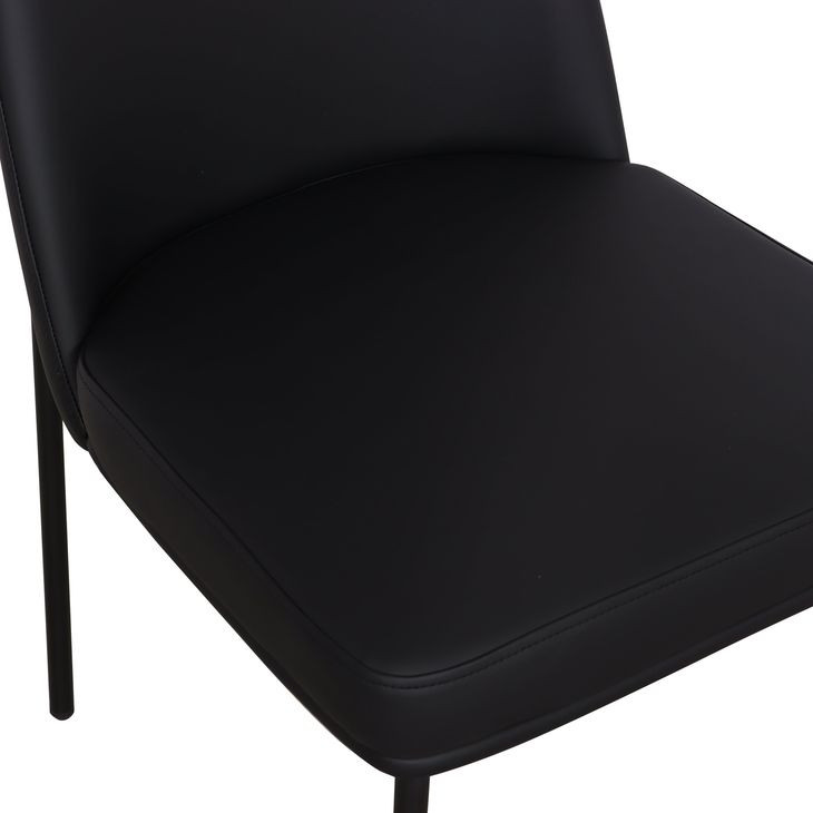 Sydney Black Upholstered Dining Chair Set of 2