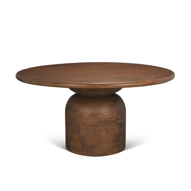 Atlas Medium Brown 60" Round Dining Table